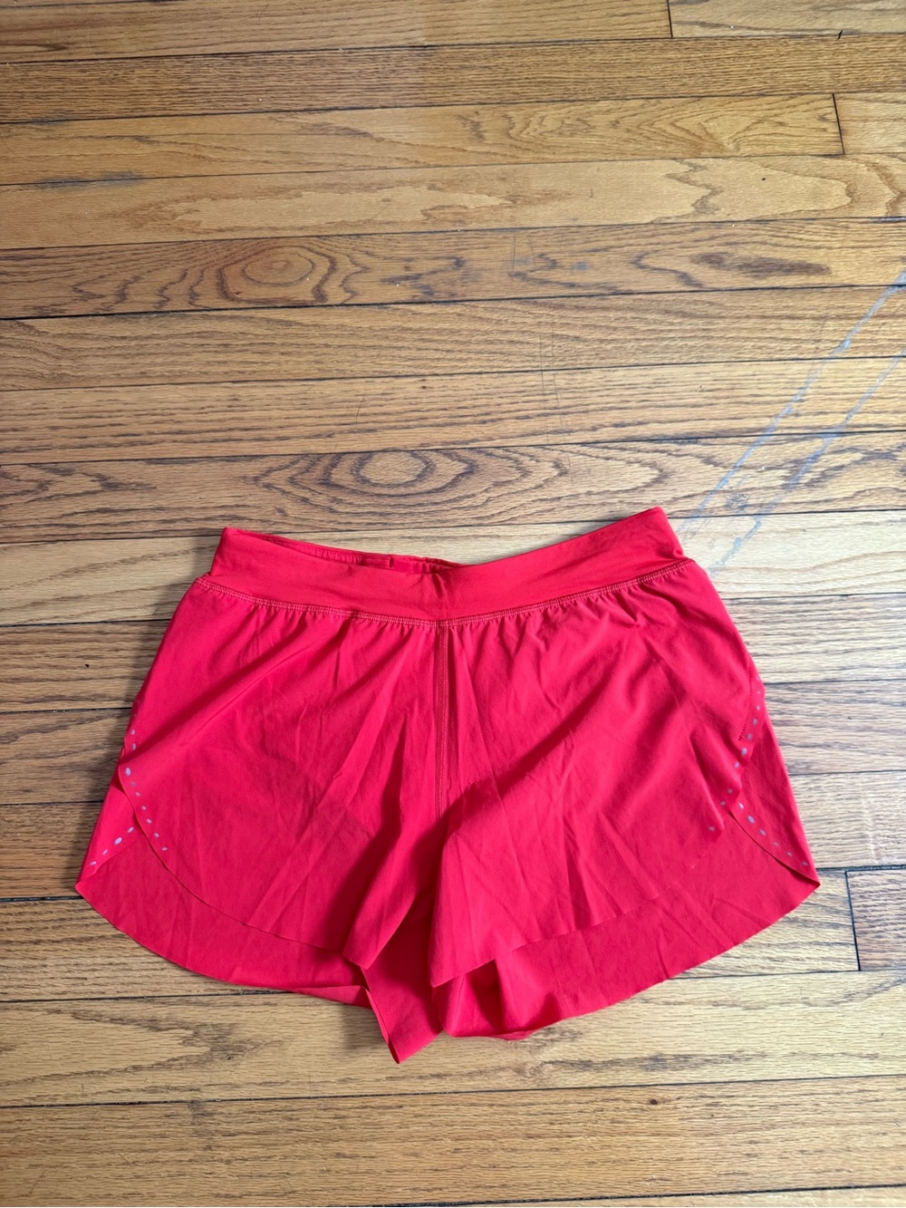 Women’s High-Mobility Red Athletic Shorts